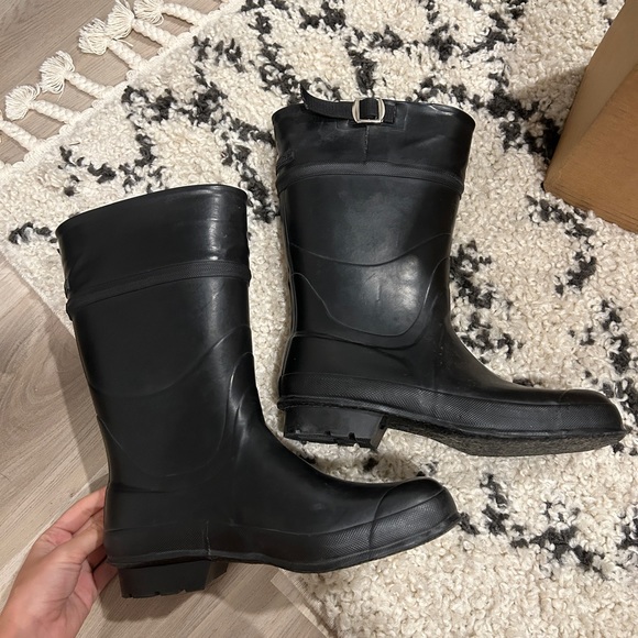 EUC Stutterheim black calf length rain boots in black - Picture 5 of 10
